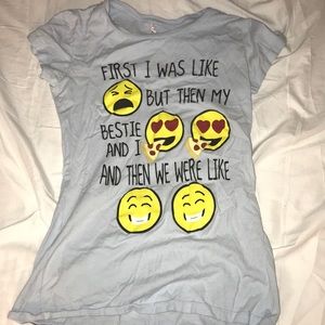 Alstyle emoji graphic tee/ kids